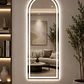 Espejo LED Arco 70x150 cm Sin Marco | 3 Tonos de Luz | Vertical  - Miniatura 3
