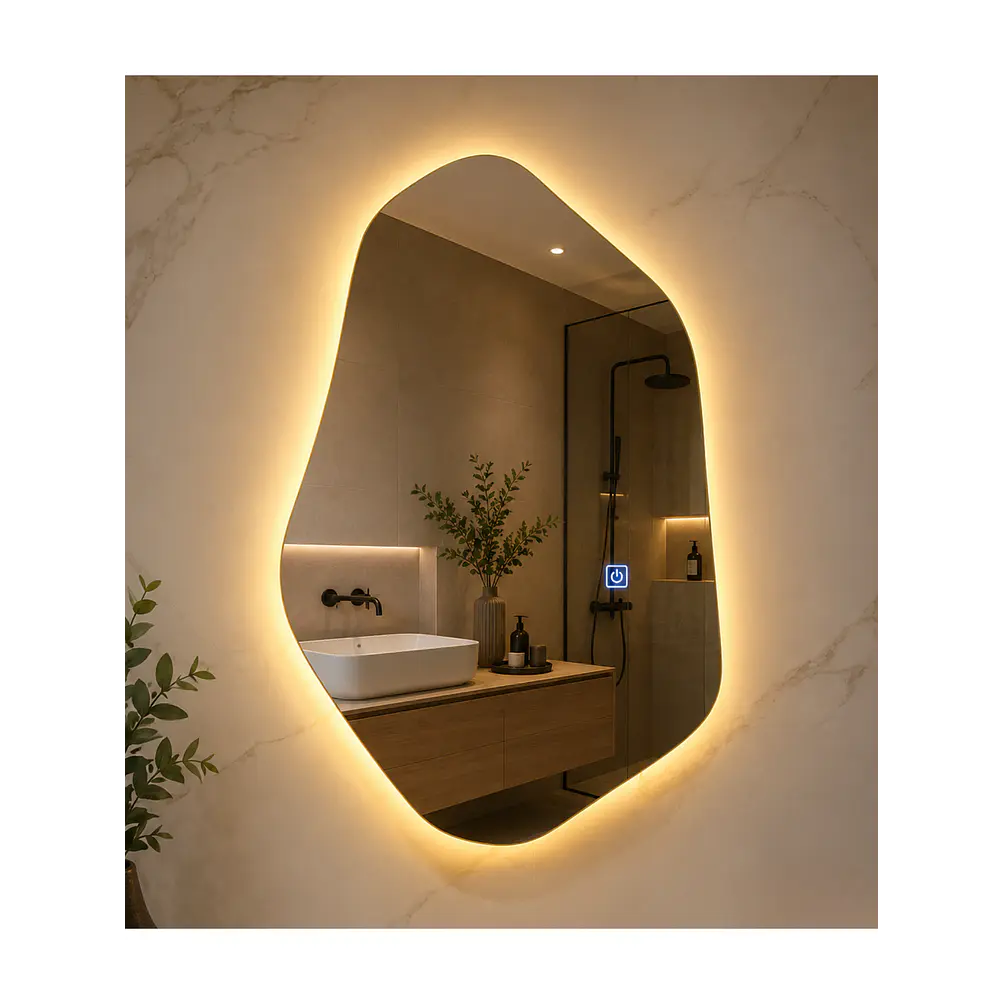 Espejo LED Irregular L14 Sin Marco 80x50 cm 1