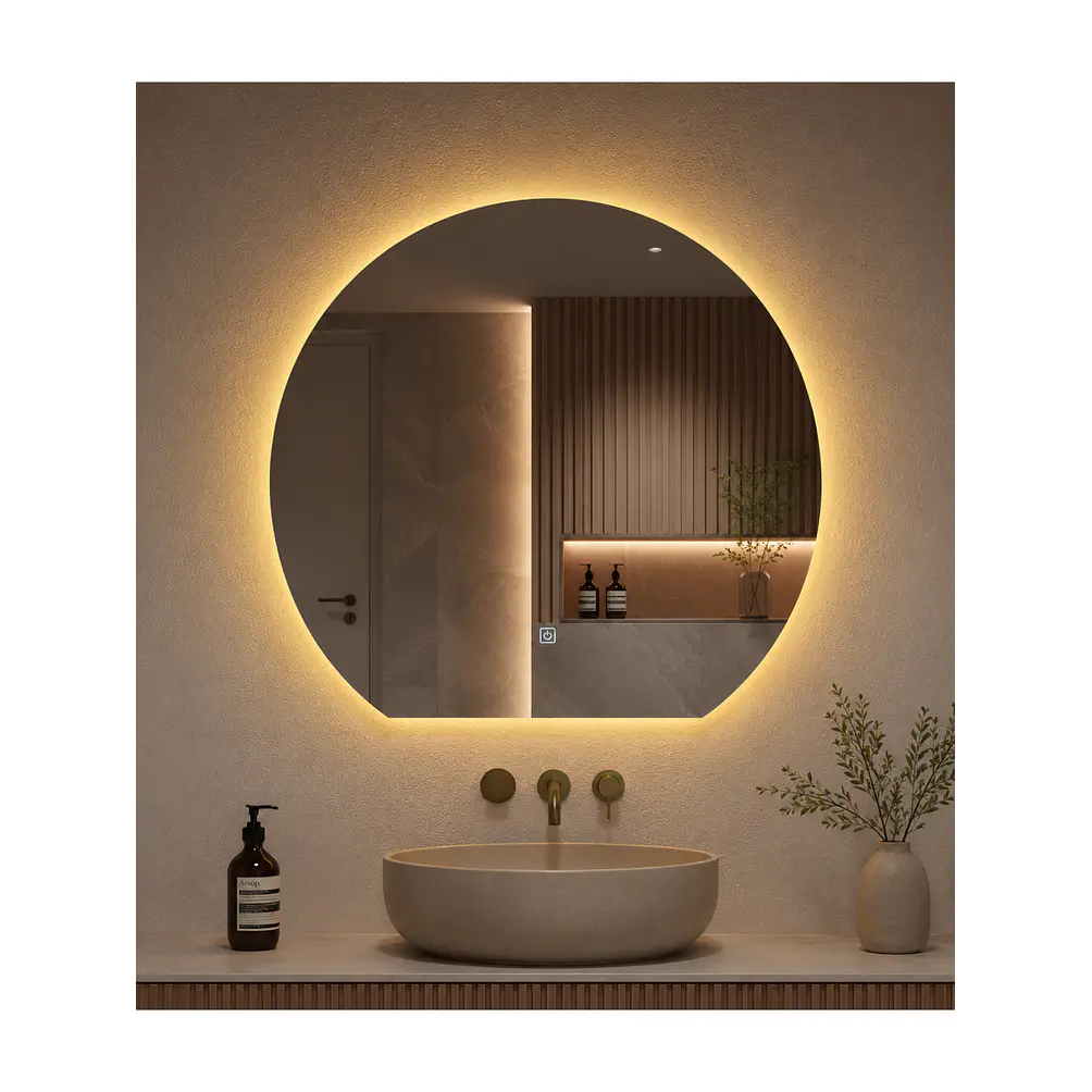 Espejo Led Menguante L12 Sin Marco 70x80 cm 1