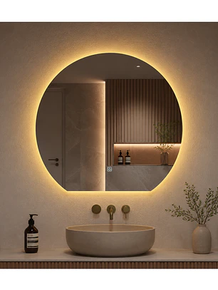Espejo Led Menguante L12 Sin Marco 70x80 cm
