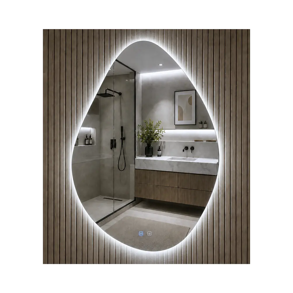  Espejo LED Para Baño Desempañante Sin Marco 60x80 cm 1