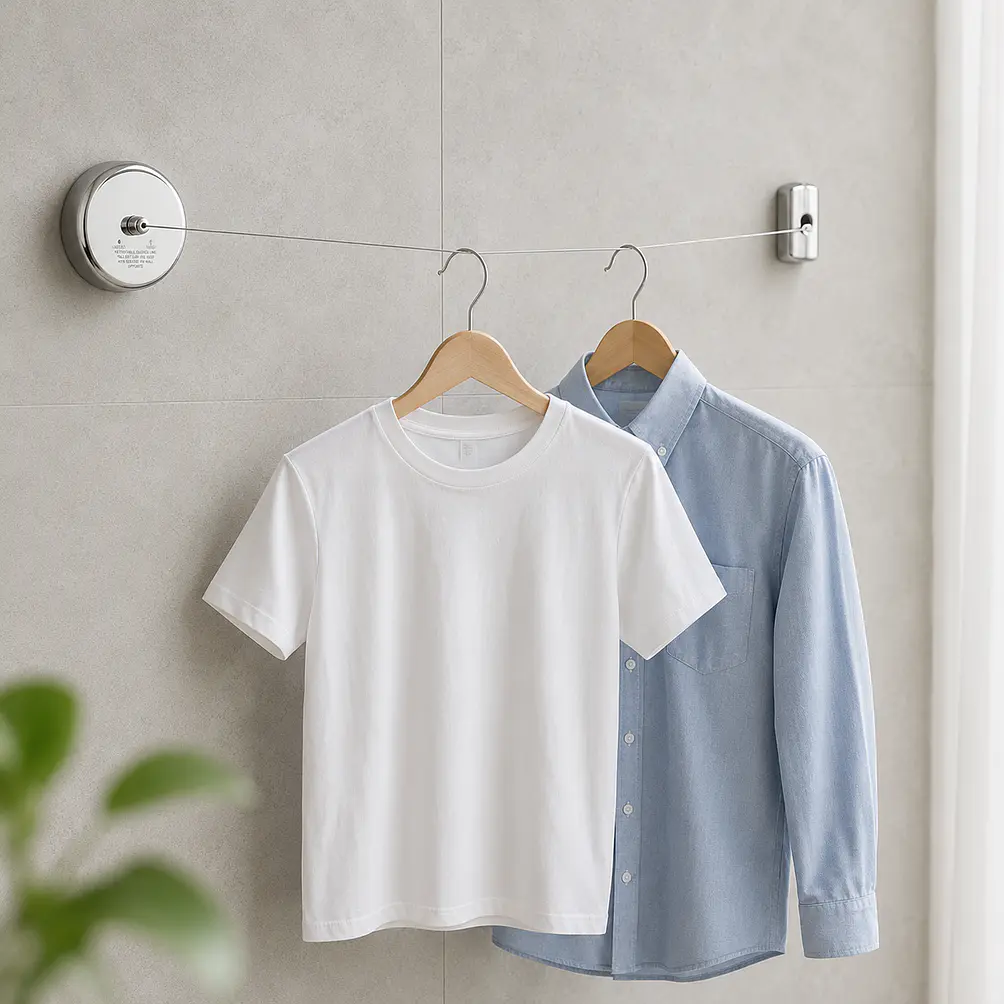 Tendedero Retráctil de Ropa para Pared 4