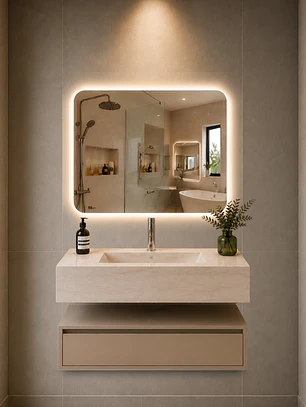 Vanitorio Flotante 80CM Beige