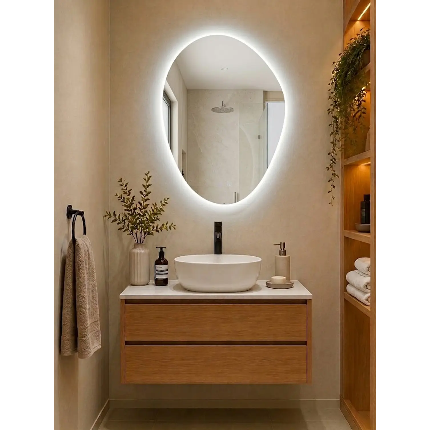  Espejo LED Para Baño Desempañante Sin Marco 60x80 cm 2