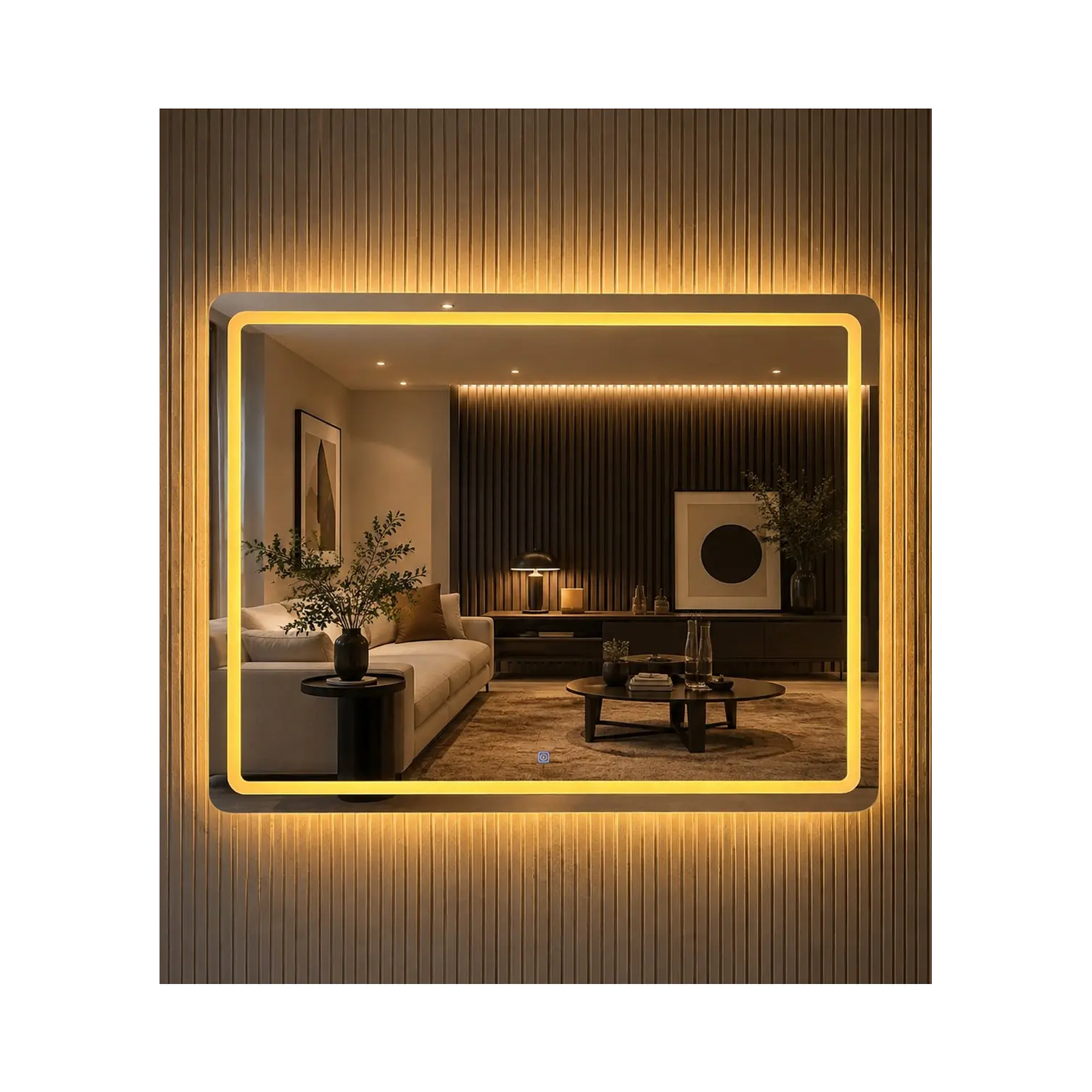 Espejo Led Rectangular L16 Sin Marco 100x75cm 2