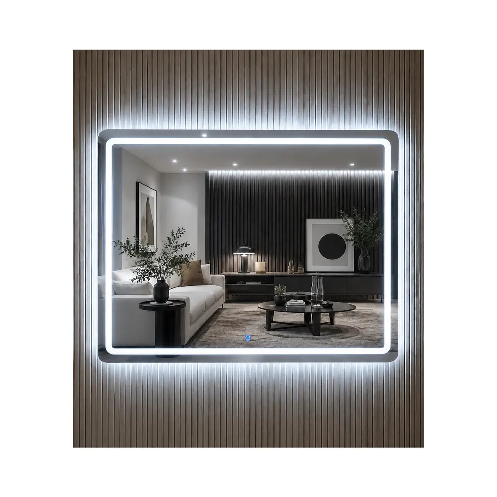 Espejo Led Rectangular L16 Sin Marco 100x75cm 1