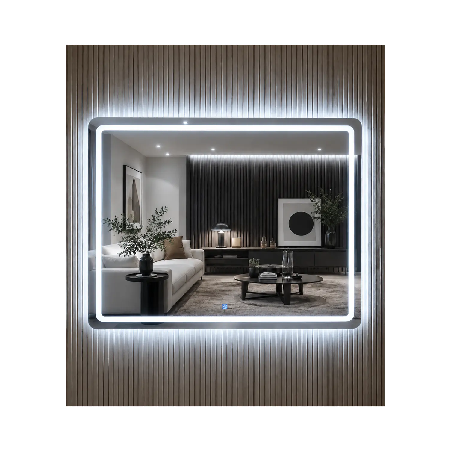 Espejo Led Rectangular L16 Sin Marco 100x75cm 1