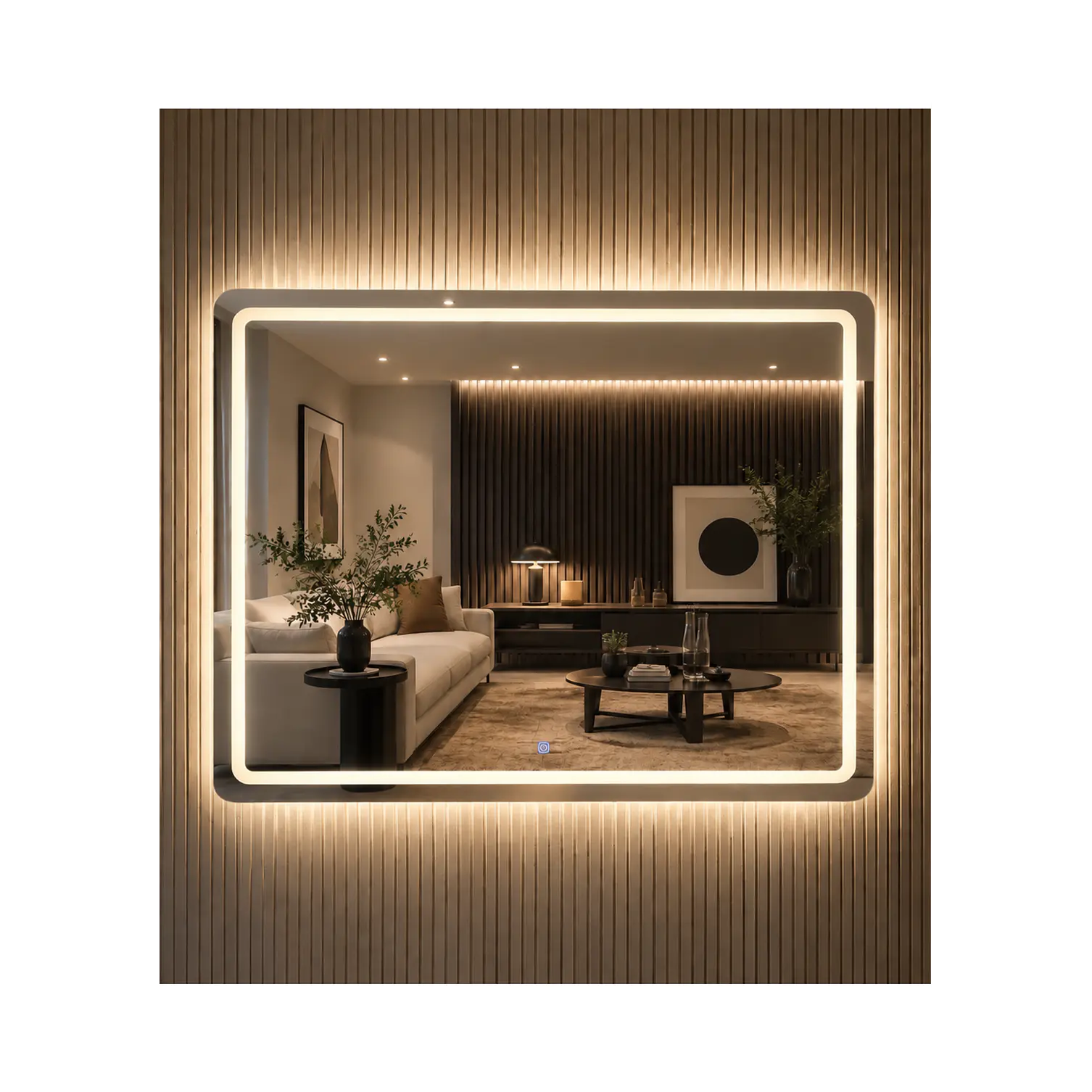 Espejo Led Rectangular L16 Sin Marco 100x75cm 3