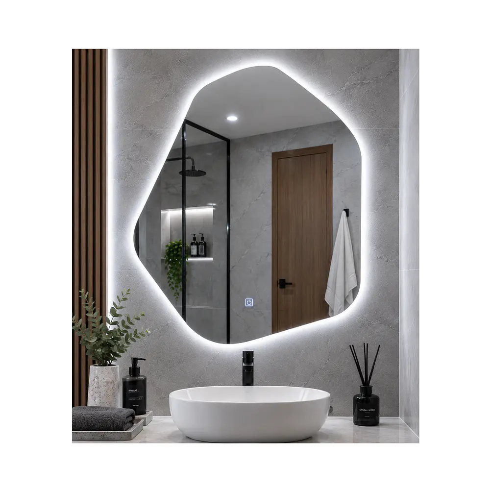 Espejo LED Irregular Sin Marco 70x80 cm 2