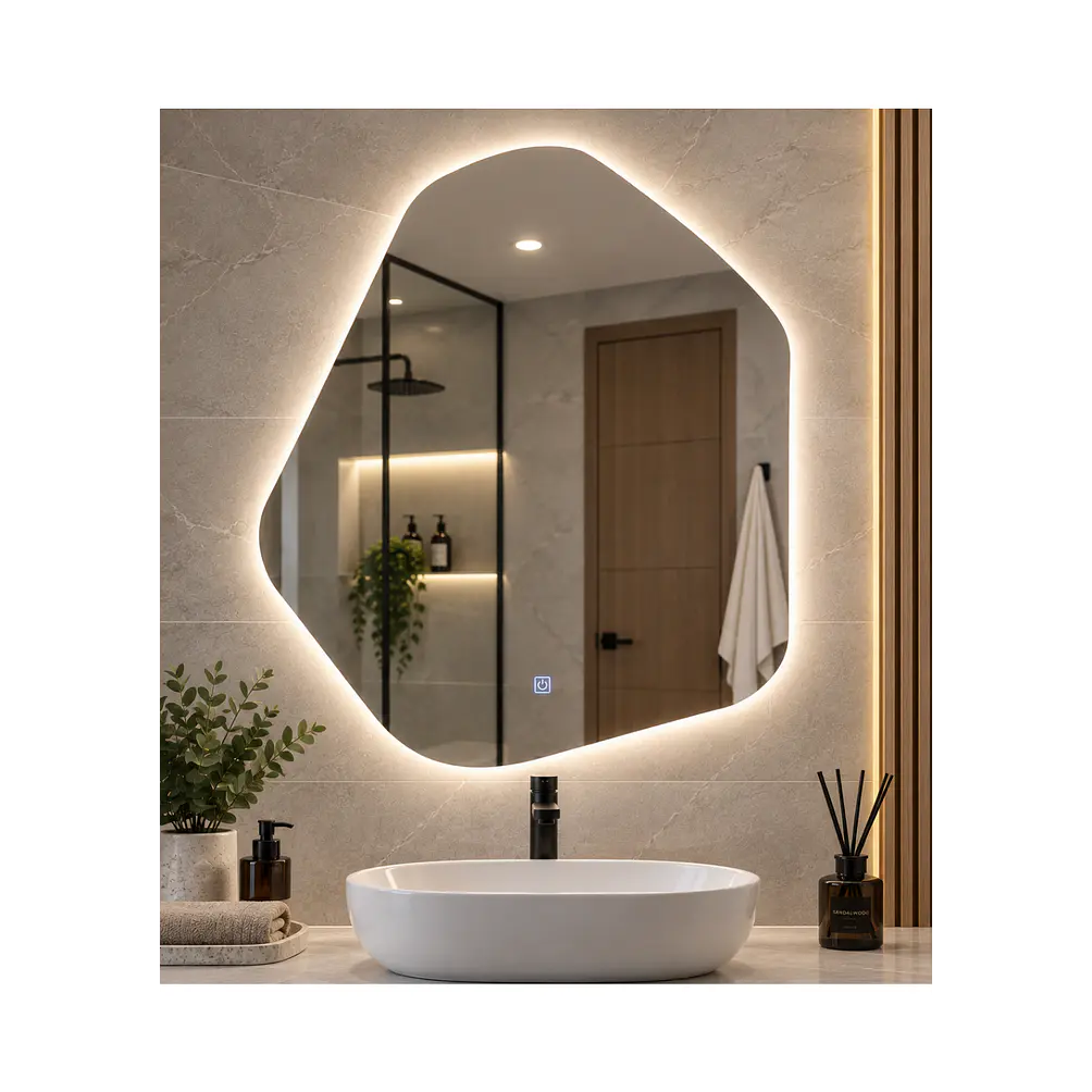 Espejo LED Irregular Sin Marco 70x80 cm 3