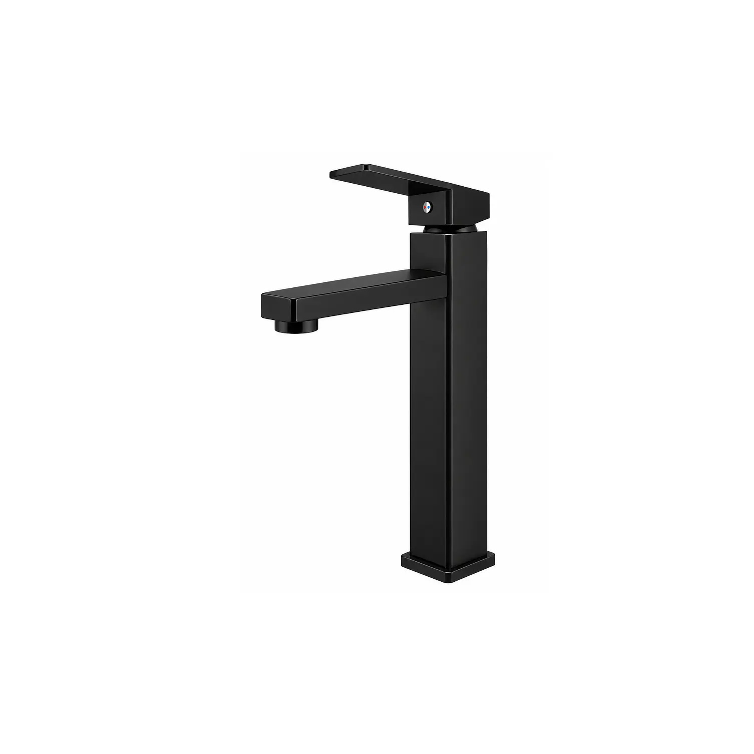 Llave Monomando Lavamanos Verona Alta Black 1