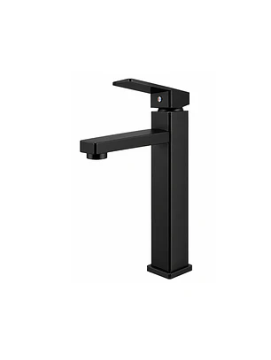 Llave Monomando Lavamanos Verona Alta Black