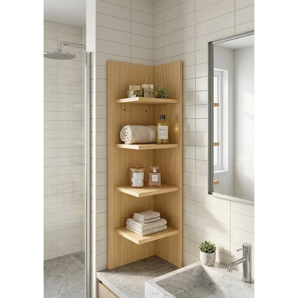 Gabinete Esquinero De Baño 4 Niveles  1