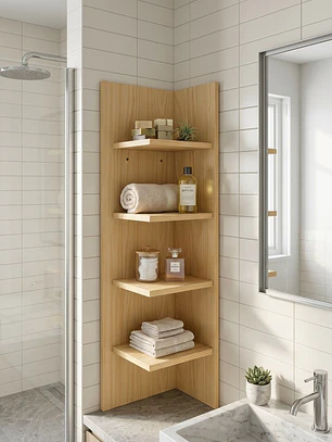 Gabinete Esquinero De Baño 4 Niveles 