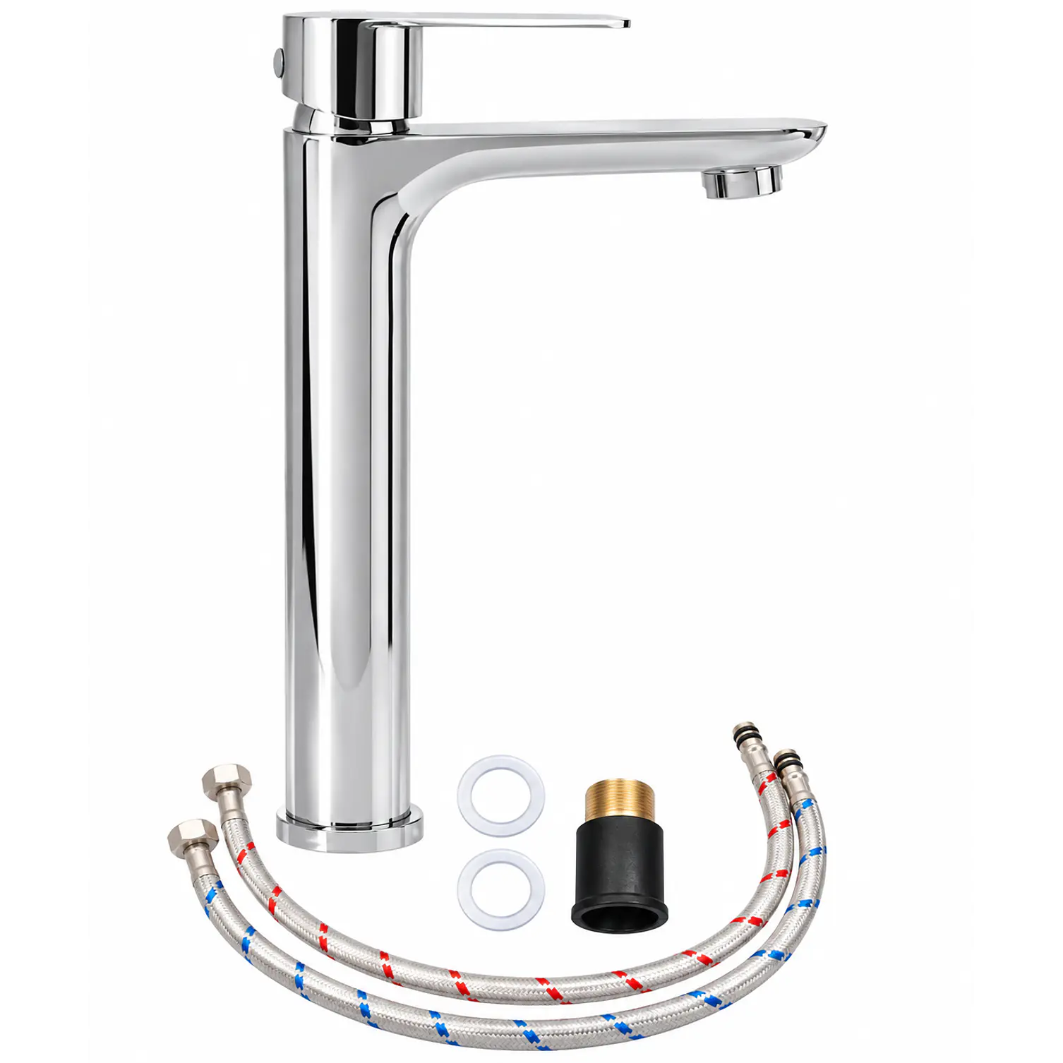  Llave Monomando Lavamanos Gota Alta Silver 3
