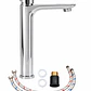  Llave Monomando Lavamanos Gota Alta Silver - Miniatura 3