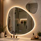 Espejo LED Para Baño Desempañante Sin Marco 70x75 cm Mas Espejo Decorativo Pequeño - Miniatura 3