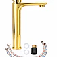  Llave Monomando Lavamanos Gota Alta Gold - Miniatura 2