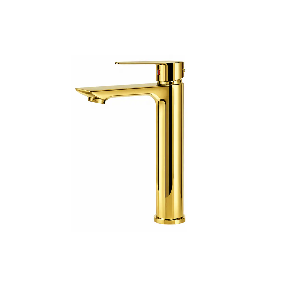  Llave Monomando Lavamanos Gota Alta Gold 1