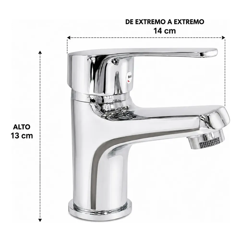  Llave Monomando Lavamanos Classic Silver 2