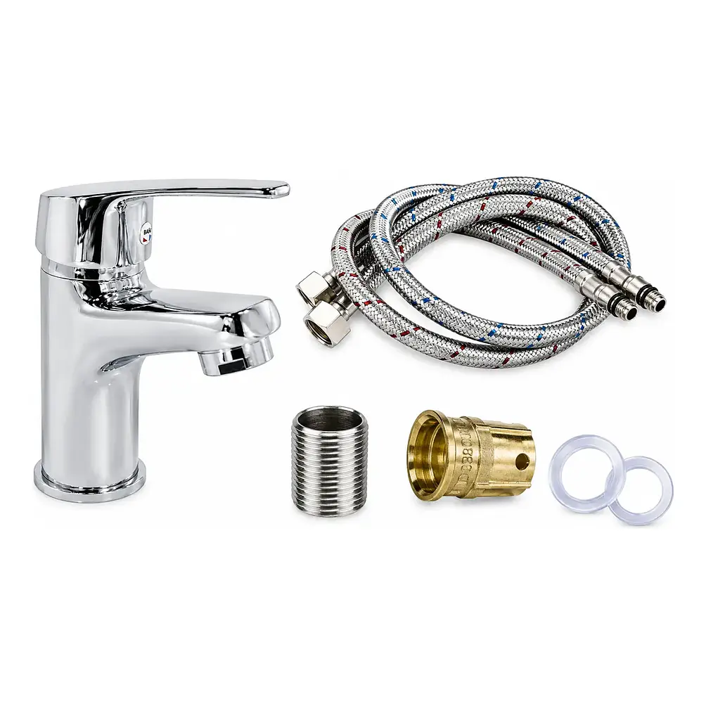  Llave Monomando Lavamanos Classic Silver 3