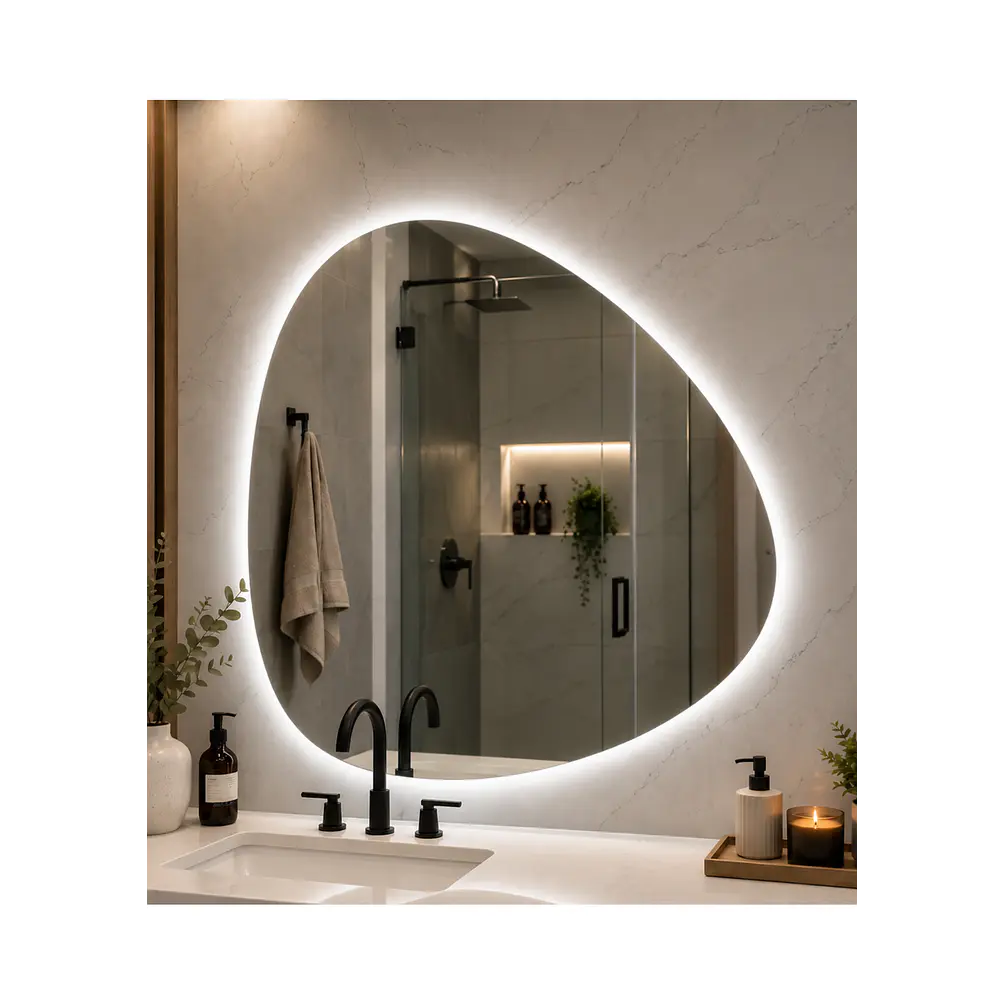  Espejo LED Para Baño Desempañante Sin Marco 73x74 cm 2