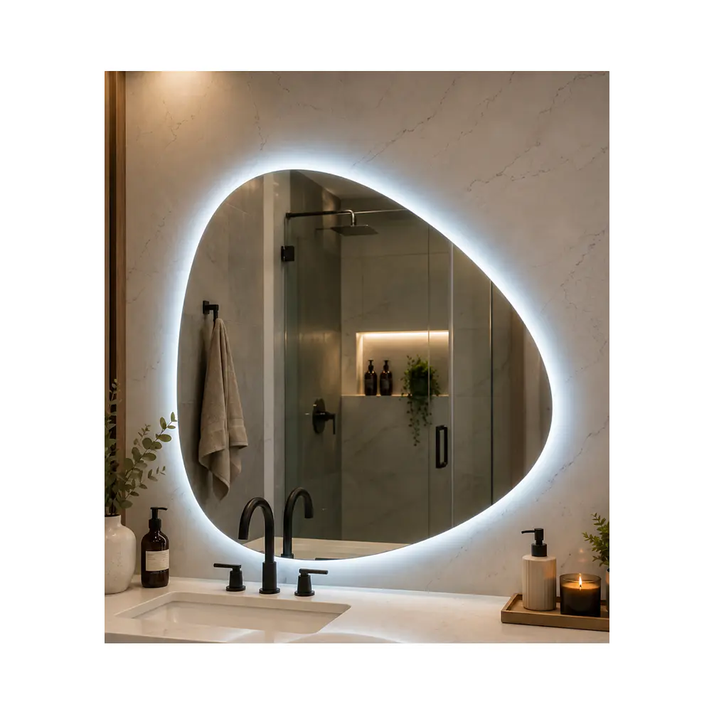  Espejo LED Para Baño Desempañante Sin Marco 73x74 cm 3