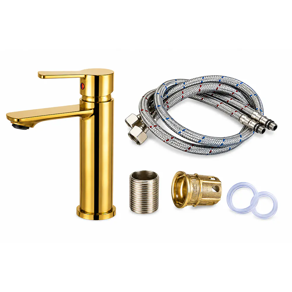  Llave Monomando Lavamanos Gota GOLD 3