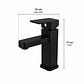  Llave Monomando Lavamanos Verona Black - Miniatura 2