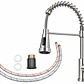 Llave Monomando Lavaplatos Flexible Silver Mate - Miniatura 3