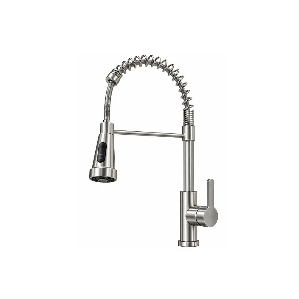 Llave Monomando Lavaplatos Flexible Silver Mate 1