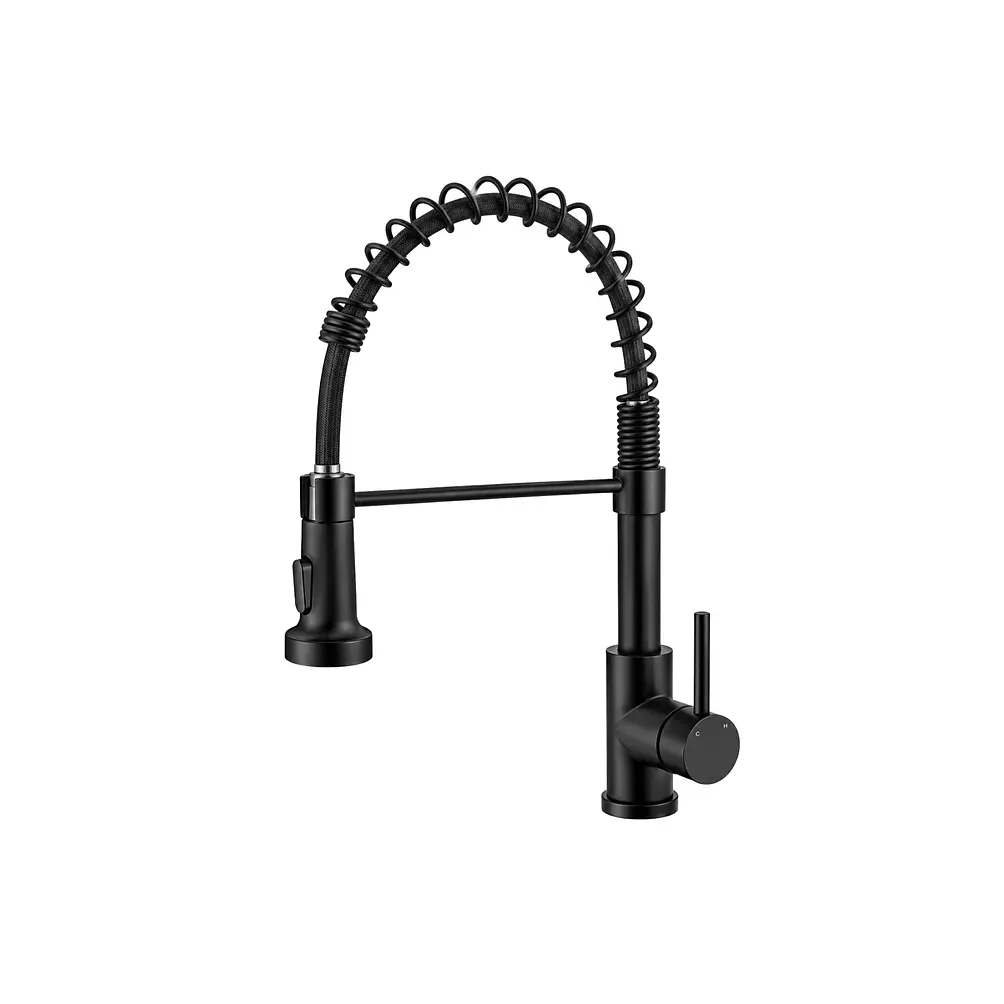  Llave Monomando Lavaplatos Flexible Black 1