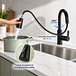 Llave Monomando Lavaplatos Extensible Black - Miniatura 4