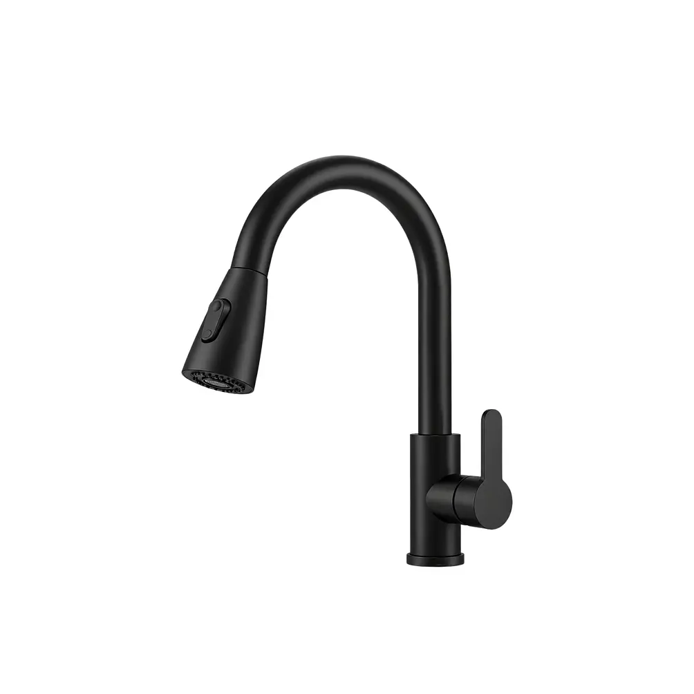 Llave Monomando Lavaplatos Extensible Black 1