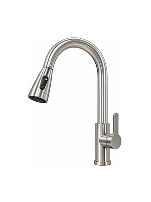Llave Monomando Lavaplatos Extensible Silver Mate