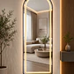 Espejo LED De Cuerpo Entero Negro De Muro 70x180 cm Con Opcion De Pedestal - Miniatura 4