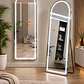 Espejo LED De Cuerpo Entero Dorado De Muro 70x180 cm Con Opcion De Pedestal - Miniatura 2