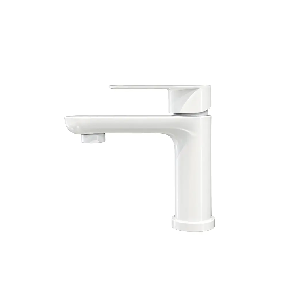 Llave Monomando Lavamanos blanco 1