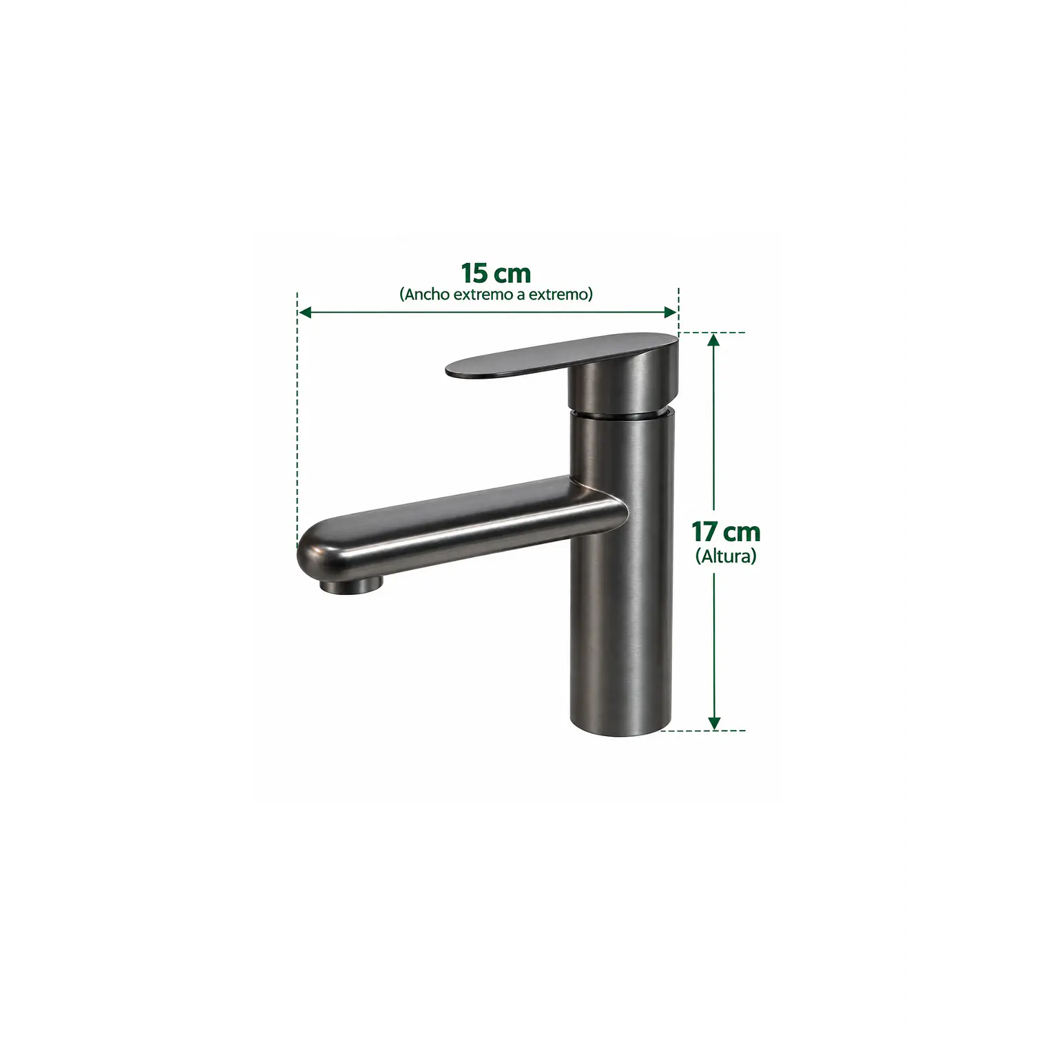 Llave Monomando Lavamanos GRAY 2