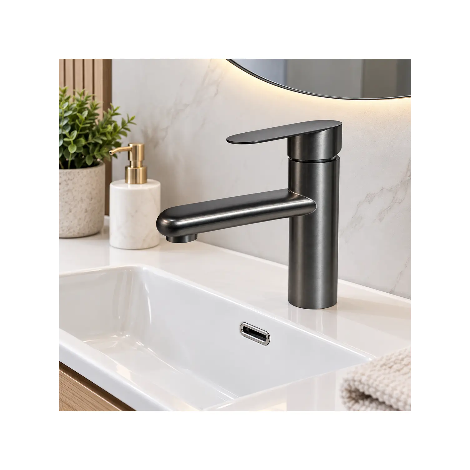 Llave Monomando Lavamanos GRAY 3