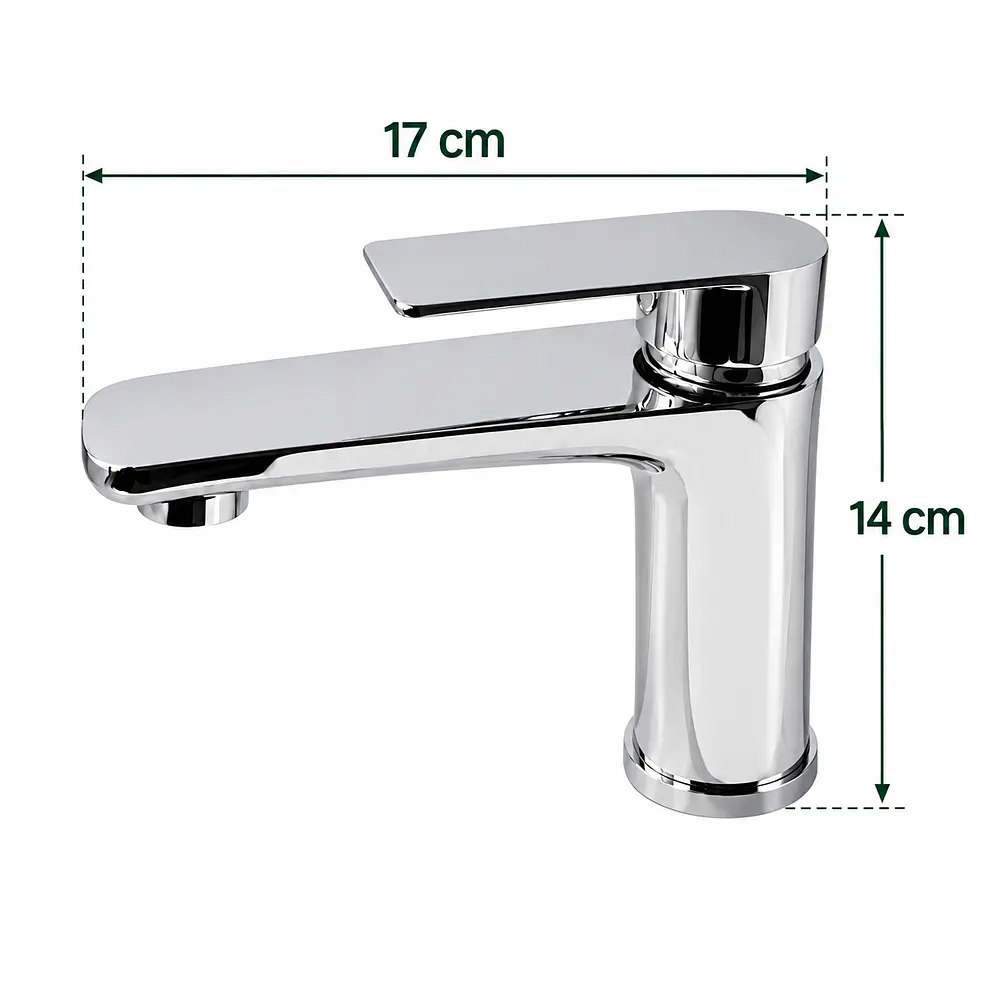  Llave Monomando Lavamanos CHROME 3