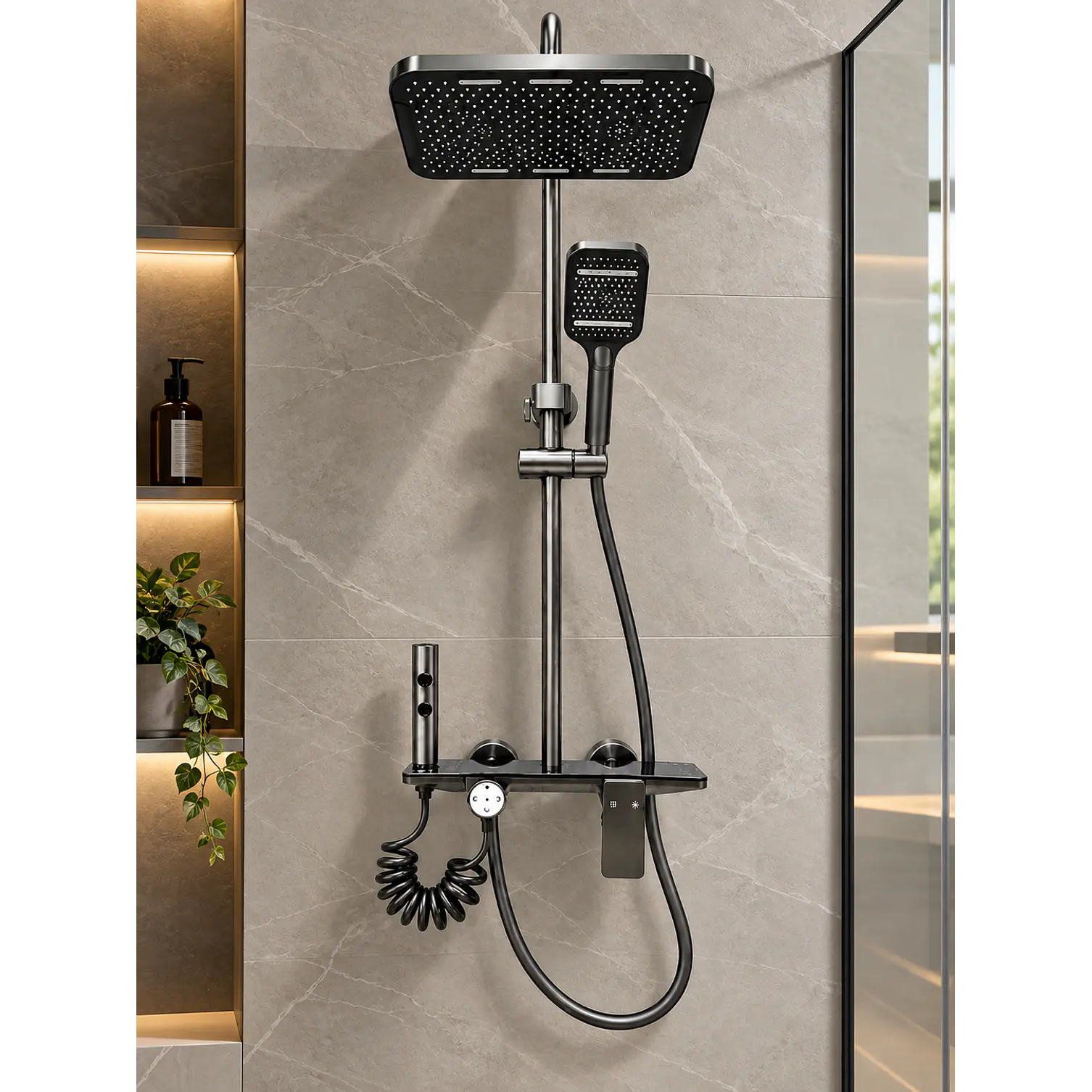 Kit de Ducha con Columna y Ducha de Mano 1