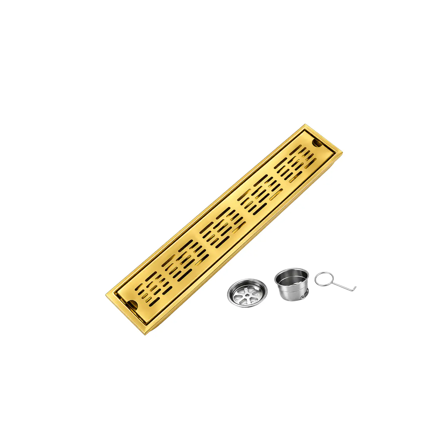 Rejilla Desagüe Lineal Para Ducha Dorado 40x10cm 1