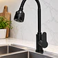 Llave Monomando Para Lavaplatos  Negro Mate - Miniatura 2