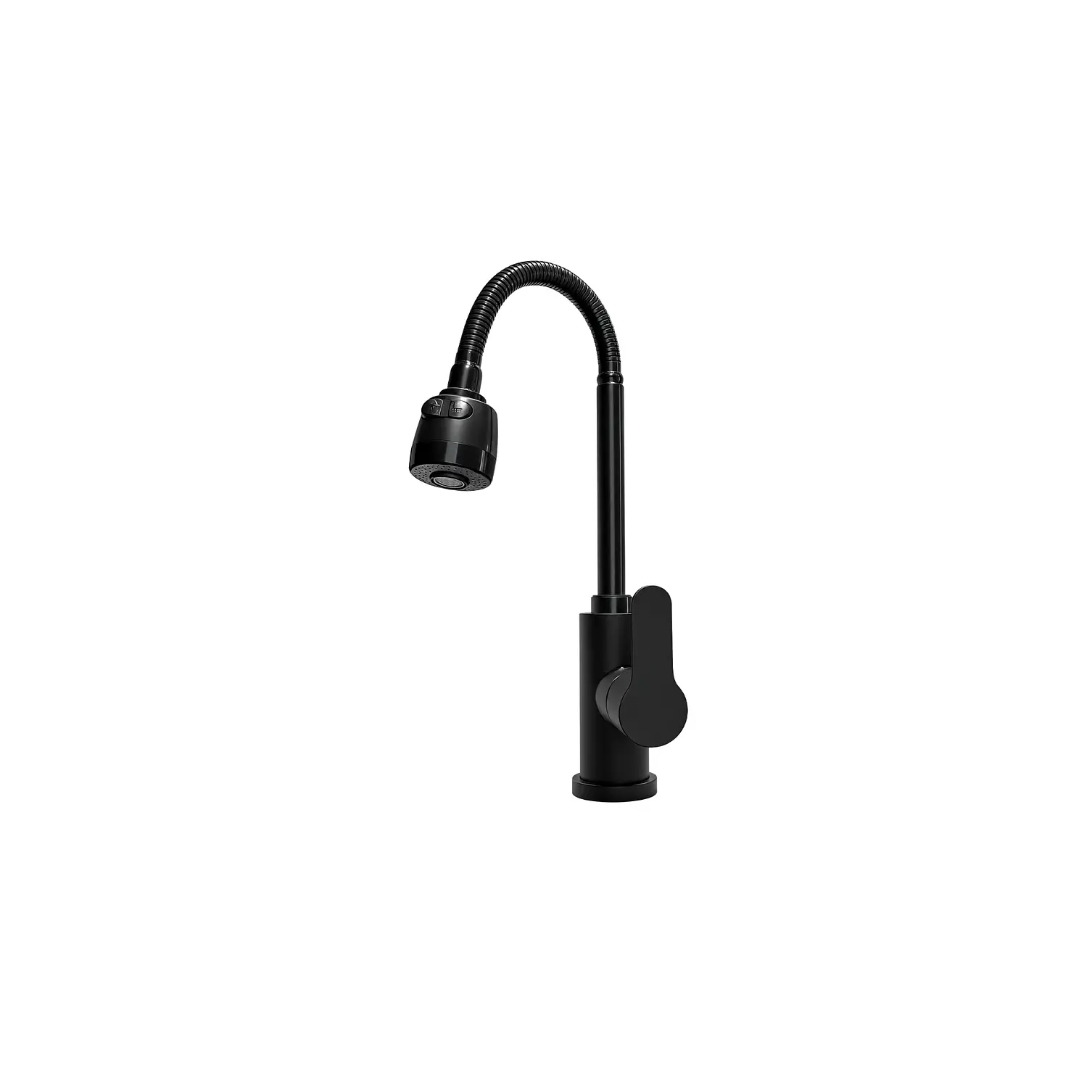  Llave Monomando Para Lavaplatos  Negro Mate 1