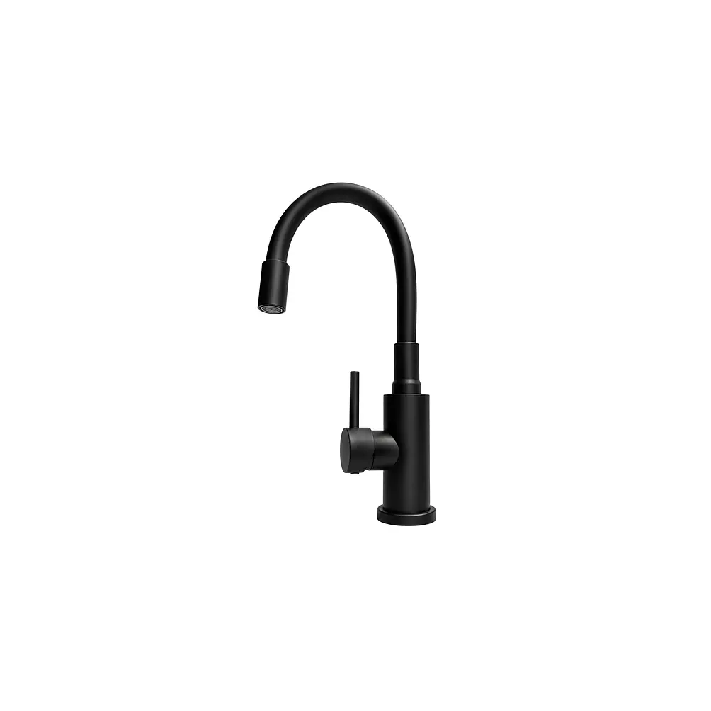 Llave Monomando Para Lavaplatos  Negro Mate 1