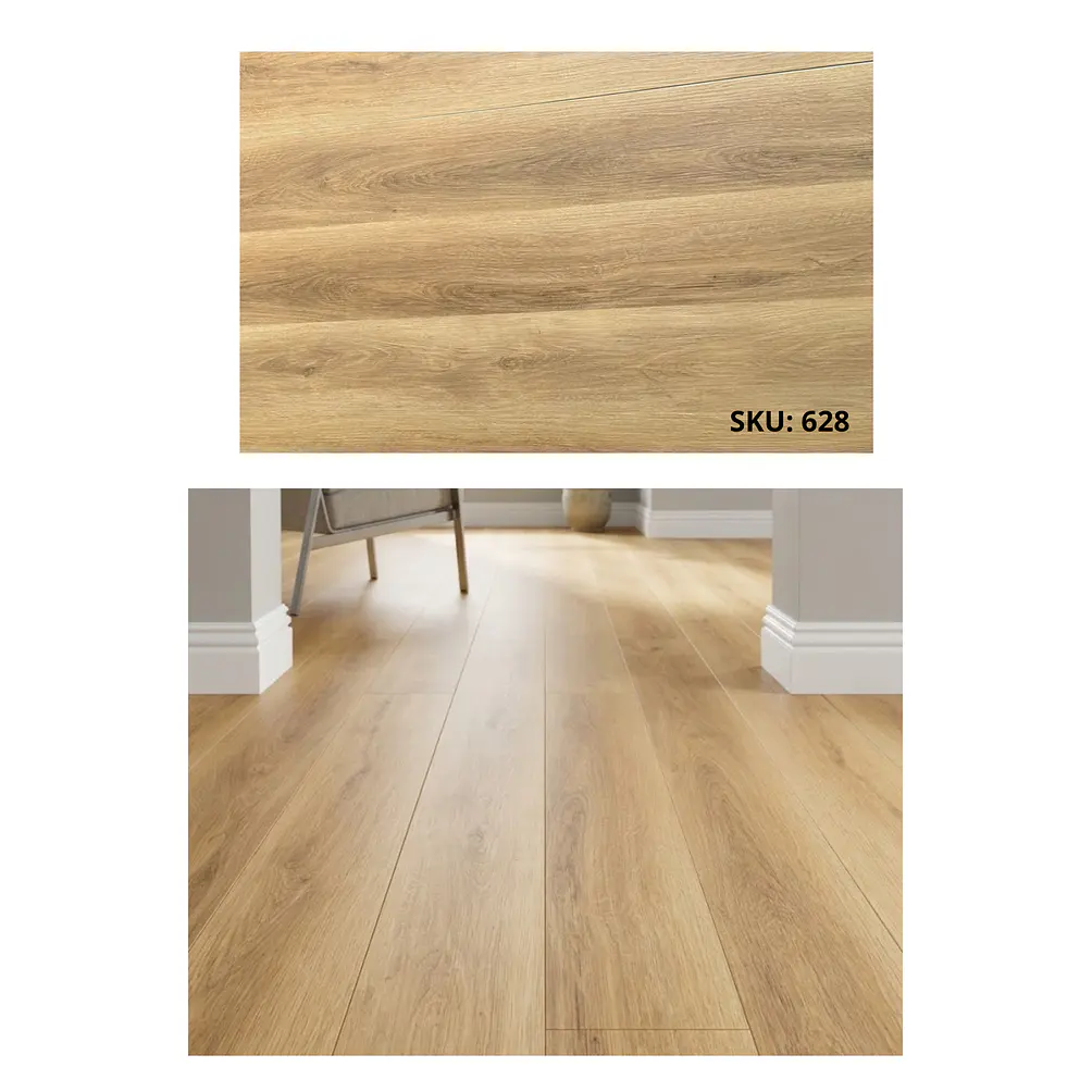 Piso SPC 5 mm Madera Claro con Sistema Click 1