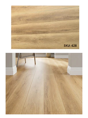 Piso SPC 5 mm Madera Claro con Sistema Click