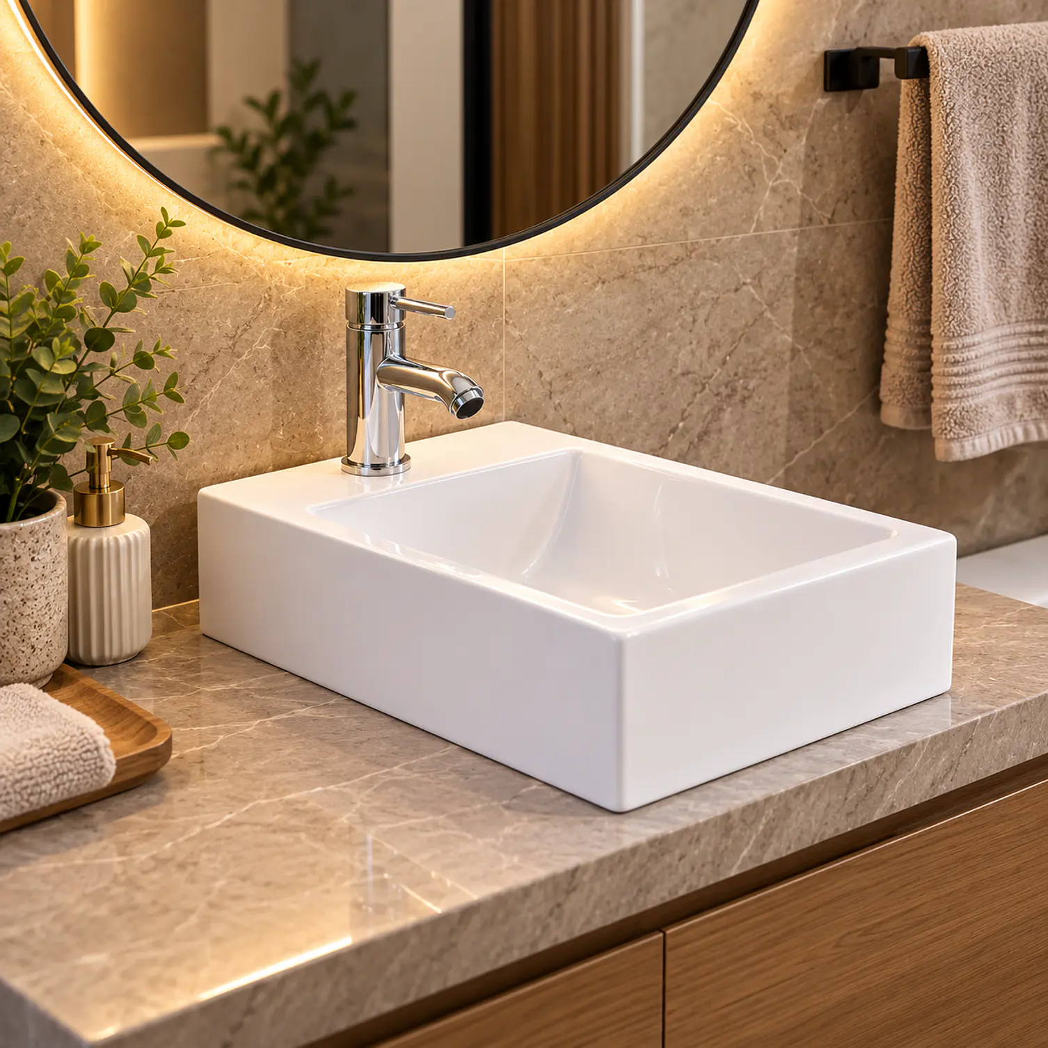 Lavamanos Ceramica Blanco 2