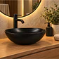  Lavamanos Ceramica Ovalado Negro Mate - Miniatura 1